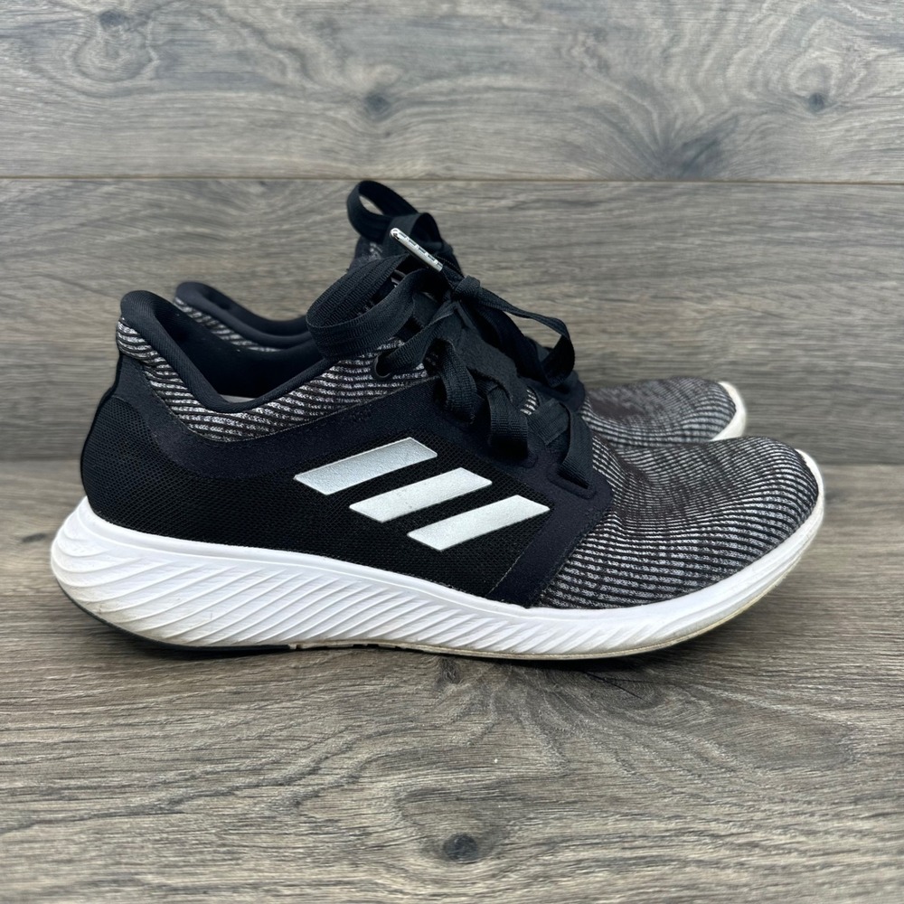 Adidas Edge Lux X Running Shoes Womens 8 Black White F36671 Striped Athleisure